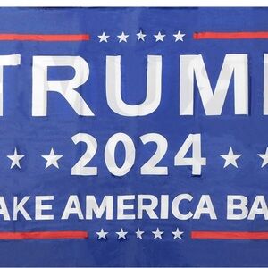 Blue and White 2024 Campaign Banner
